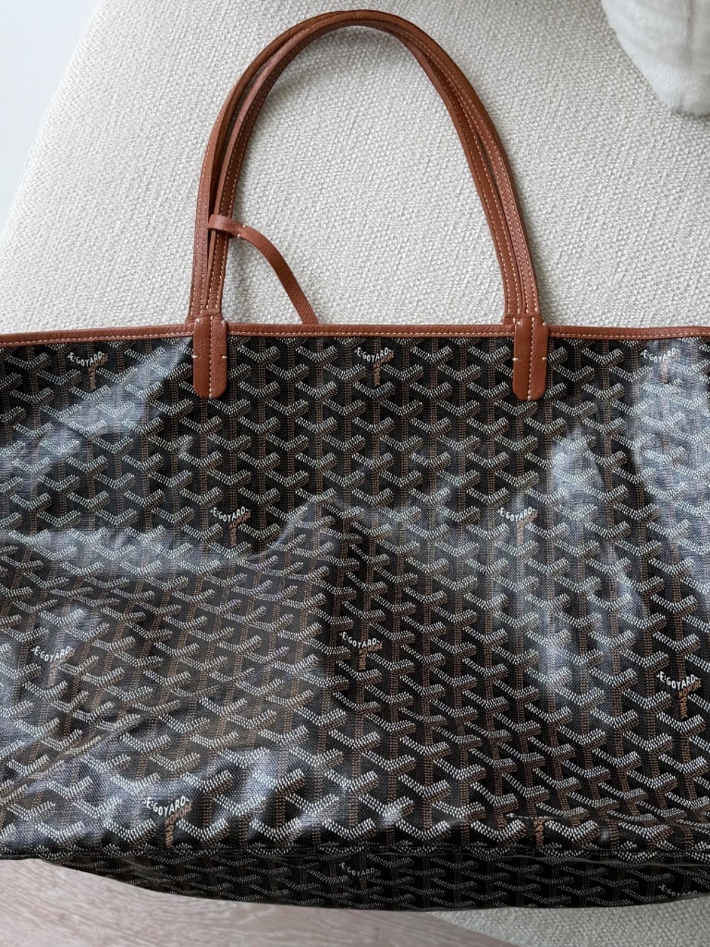 Goyardine Saint Louis GM Black Gold - Picture 3 of 5